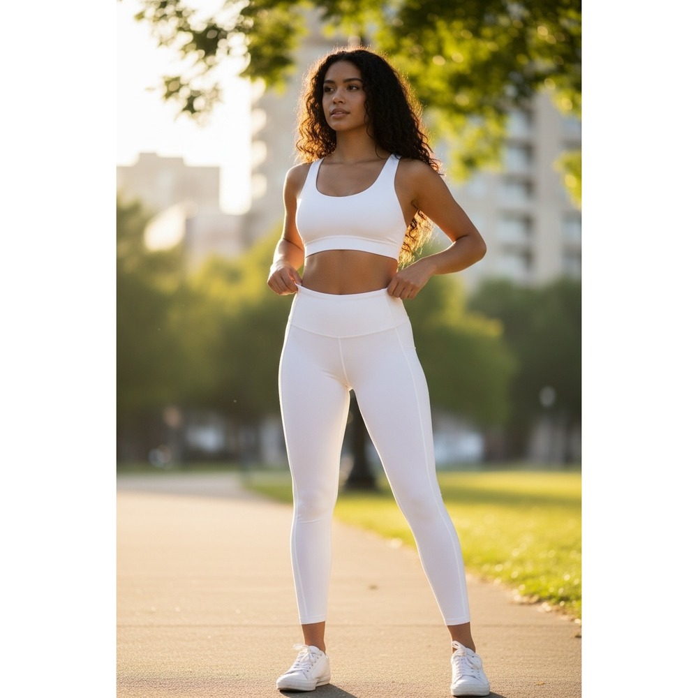 Lululemon Align High-Rise Pant 25 White Nulu Yoga Leggings Size 4 Flaw see pic